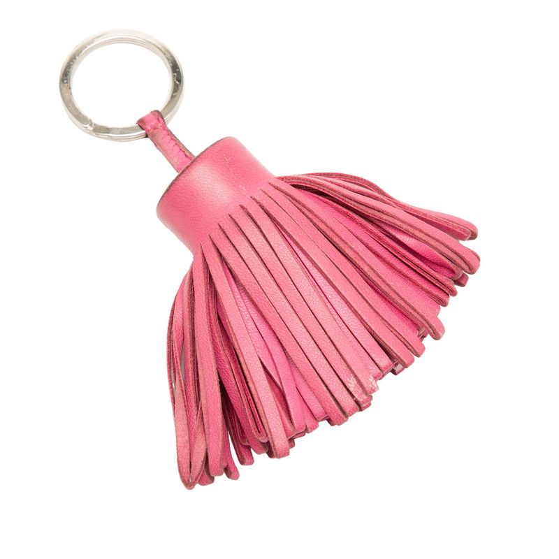 Hermes Carmen Charm Key Holder Pink Leather — view 2