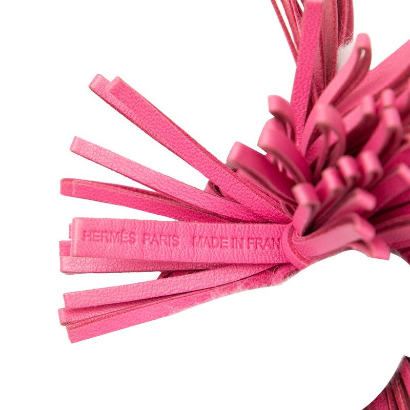 Hermes Carmen Charm Key Holder Pink Leather — view 3