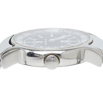 Bvlgari Solo Tempo Watch Black Silver Stainless Steel — view 3