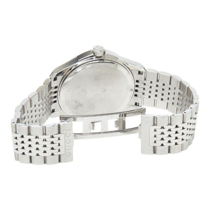 Gucci Timeless Logo Watch 126.4 White Silver Stainless Steel — view 5