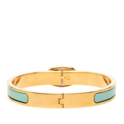 Hermes Mini Click Chaine D'ancre Bracelet Gold Silver Blue Plated Metal — view 3