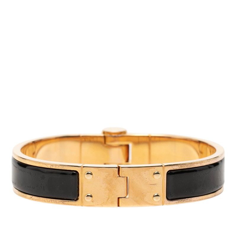 Hermes Charnier Bracelet Gold Black Plated — view 4