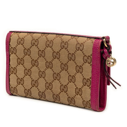 Gucci GG Canvas Wallet Beige Pink — view 2