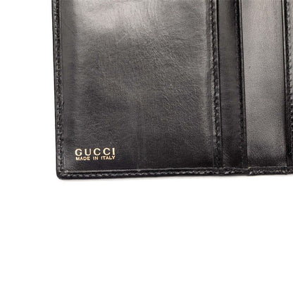 Gucci Vintage Horsebit Wallet 035 661 Black Leather — view 5