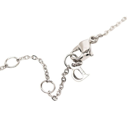 Dior Logo Heart Motif Pendant Silver Gray Metal — view 4
