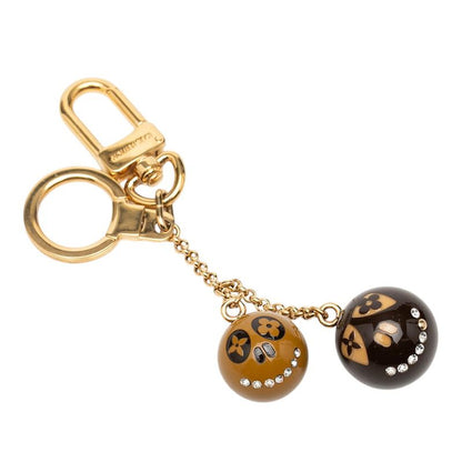 Louis Vuitton Porte Cles Jack Lucie Halloween Key Holder Charm Gold Brown Beige