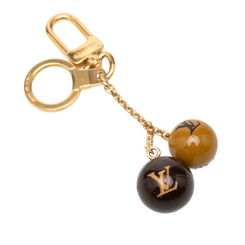 Louis Vuitton Porte Cles Jack Lucie Halloween Key Holder Charm Gold Brown Beige — view 2