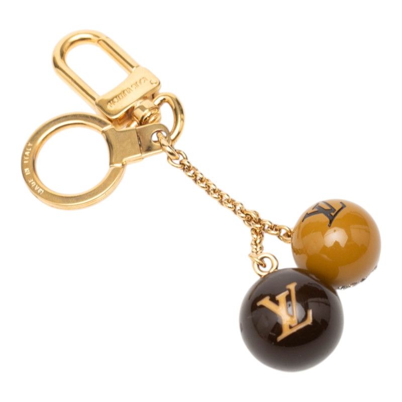 Louis Vuitton Porte Cles Jack Lucie Halloween Key Holder Charm Gold Brown Beige — view 3