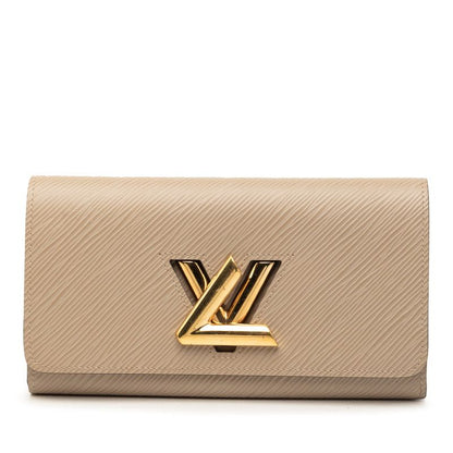 Louis Vuitton Epi Portefeuille Twist Wallet Beige Leather