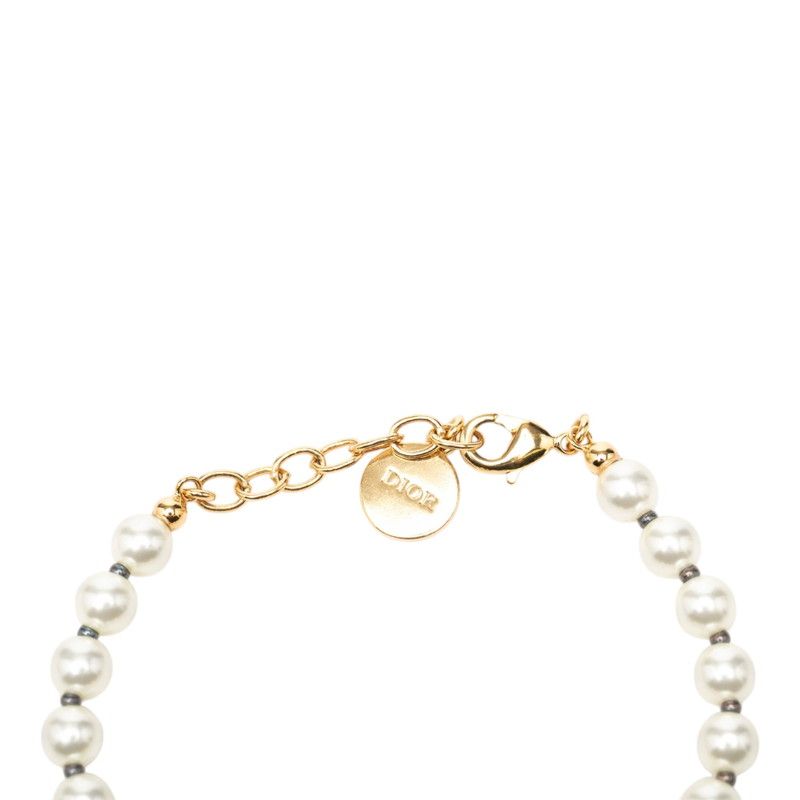 Dior 30 Montaigne Bracelet Gold Plated Faux Pearl 1 — view 4