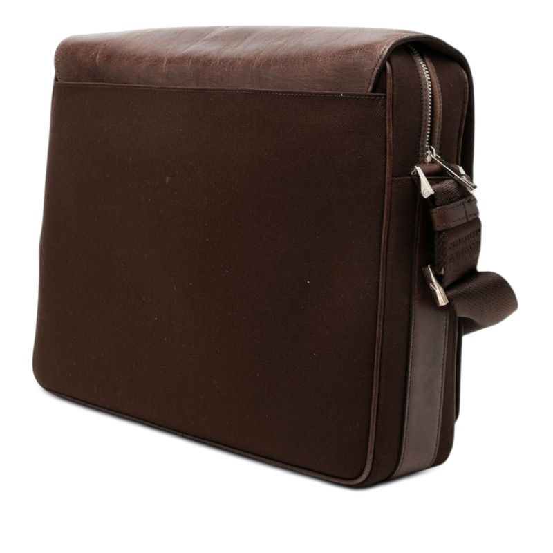 Cartier Santos Messenger Bag Brown Leather — view 2