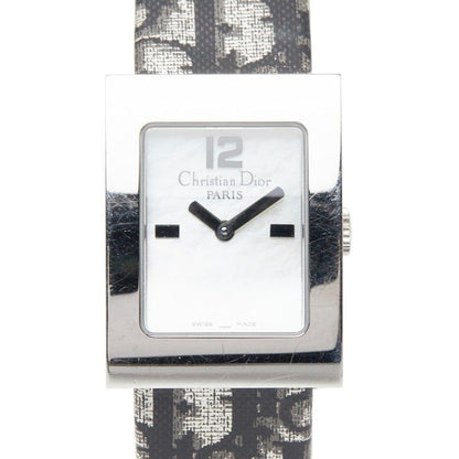 Dior Maris Shell Diamond le Pearl Watch White Silver Black Stainless Steel