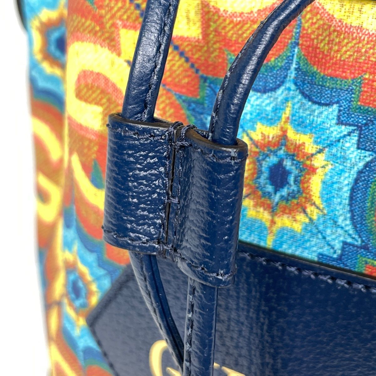 Gucci GG Pattern Shoulder Bag Kaleidoscope Anniversary Yellow Navy — view 4
