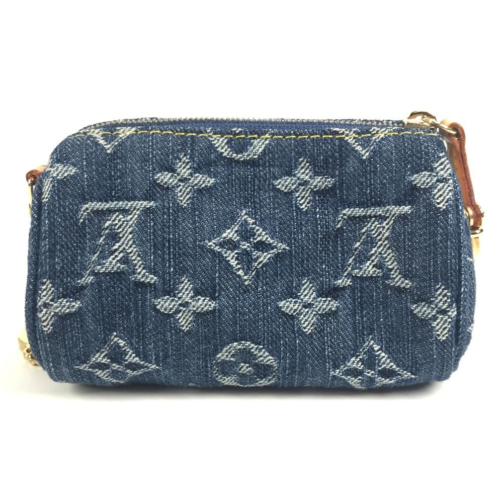 Louis Vuitton Pouch Trousse Speedy PM Monogram Denim Blue — view 2