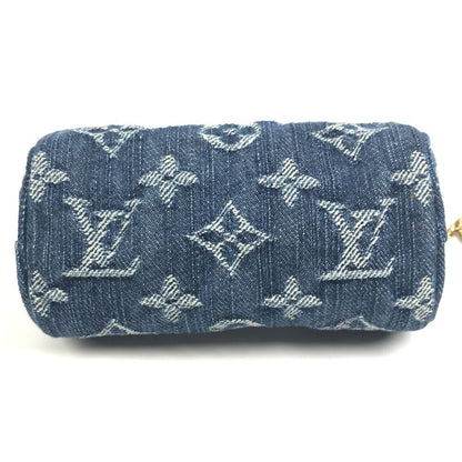 Louis Vuitton Pouch Trousse Speedy PM Monogram Denim Blue — view 5