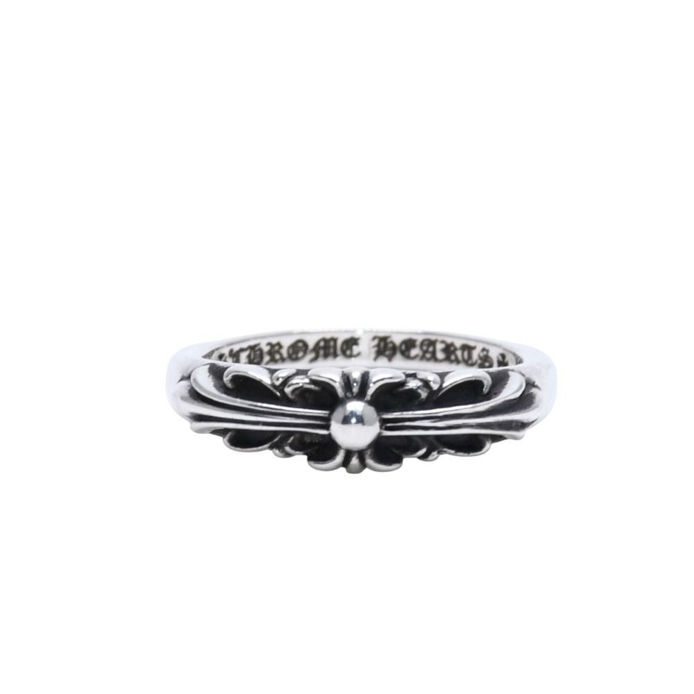 Chrome Hearts Baby Flrl Cross Ring Classic Floral Black Sling