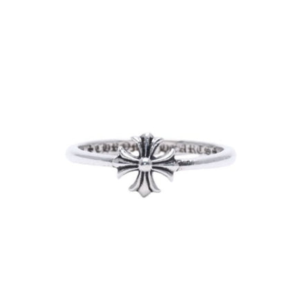 Chrome Hearts Bubblegum CH Pls CH Plastic Sling Ring 925 Sterling Silver