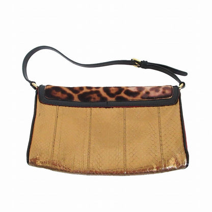 Dolce & Gabbana Shoulder Bag Miss Stork's Bill Leopard Print Calf Hair Beige — view 2