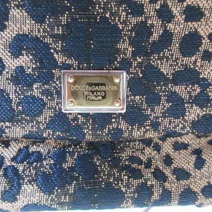 Dolce & Gabbana Shoulder Bag Shishiri Leopard Pattern 2-Way Beige Black — view 6