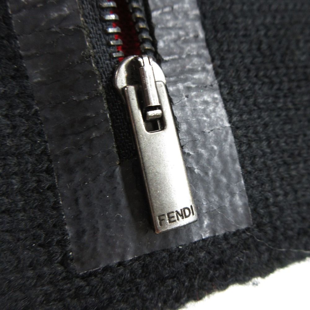 Fendi Scarf Bugsmon Star Shawl Knit Black Gray — view 7