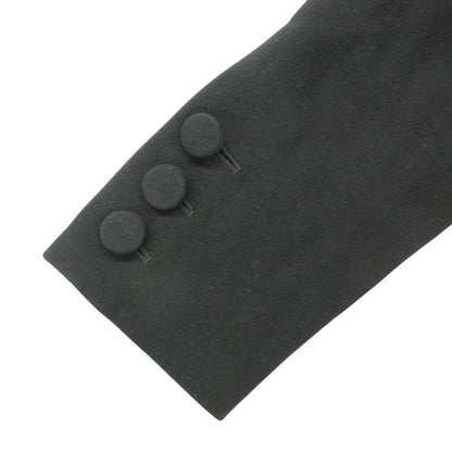 Prada Soutien Collar Coat Vintage Logo Belt Jacket Black — view 6