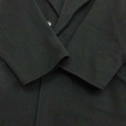 Max Mara Sports Coat Long Fully Lined Cashmere Blend Wool Notch Lapel Black — view 5