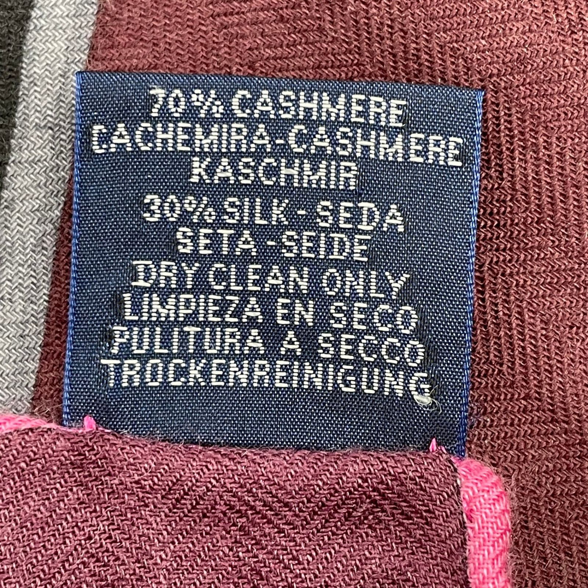 Hermes Carre 100 Scarf Cashmere Last Night Rectangle Multicolor — view 6