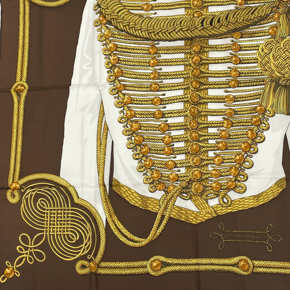 Hermes Carre 90 Brandebourgs Scarf Silk — view 4