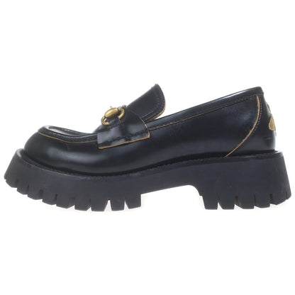 Gucci Horsebit Loafers Bee Embroidered Lug Sole Black
