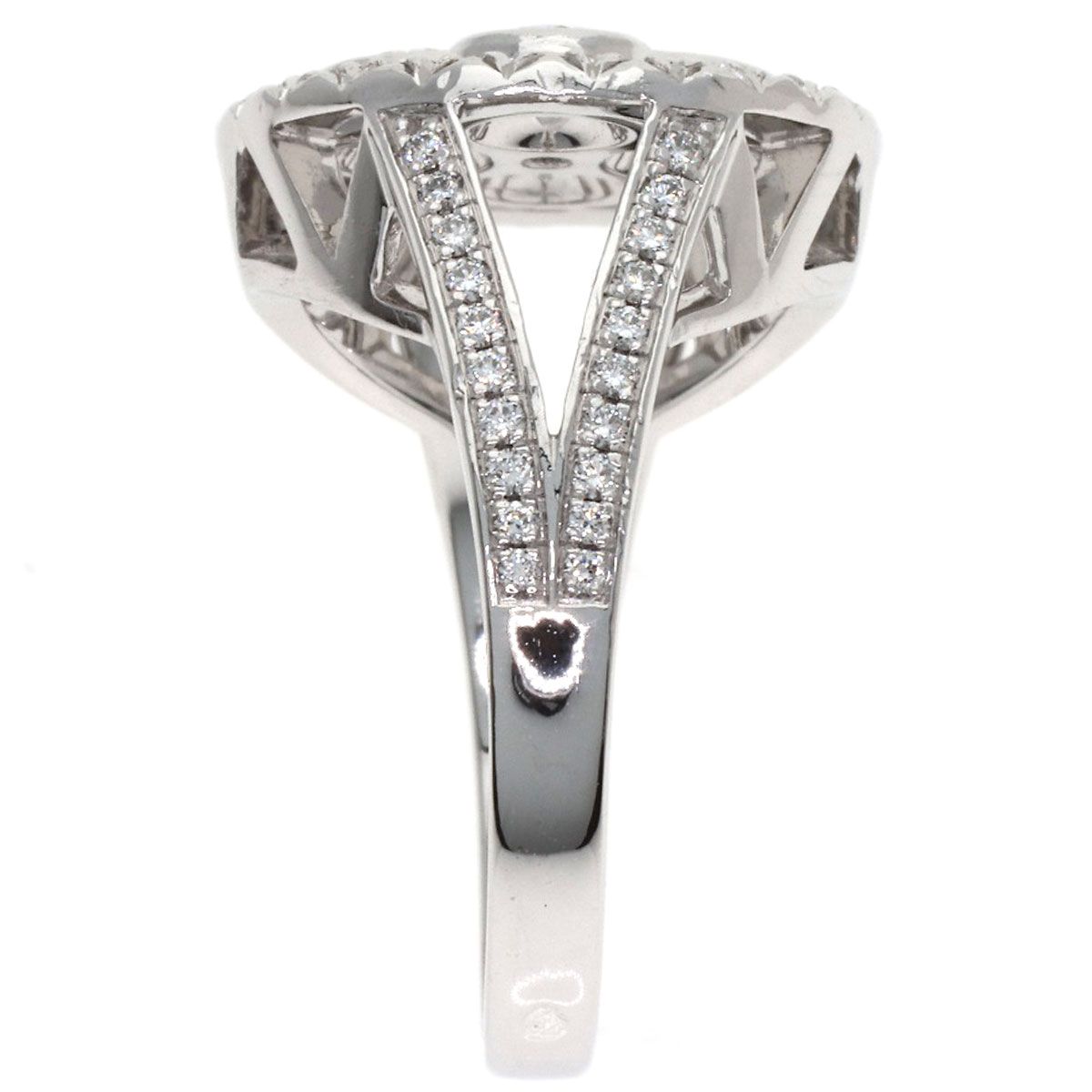 Louis Vuitton Bague Blossom GM Diamond 50 Ring 18K White Gold — view 3