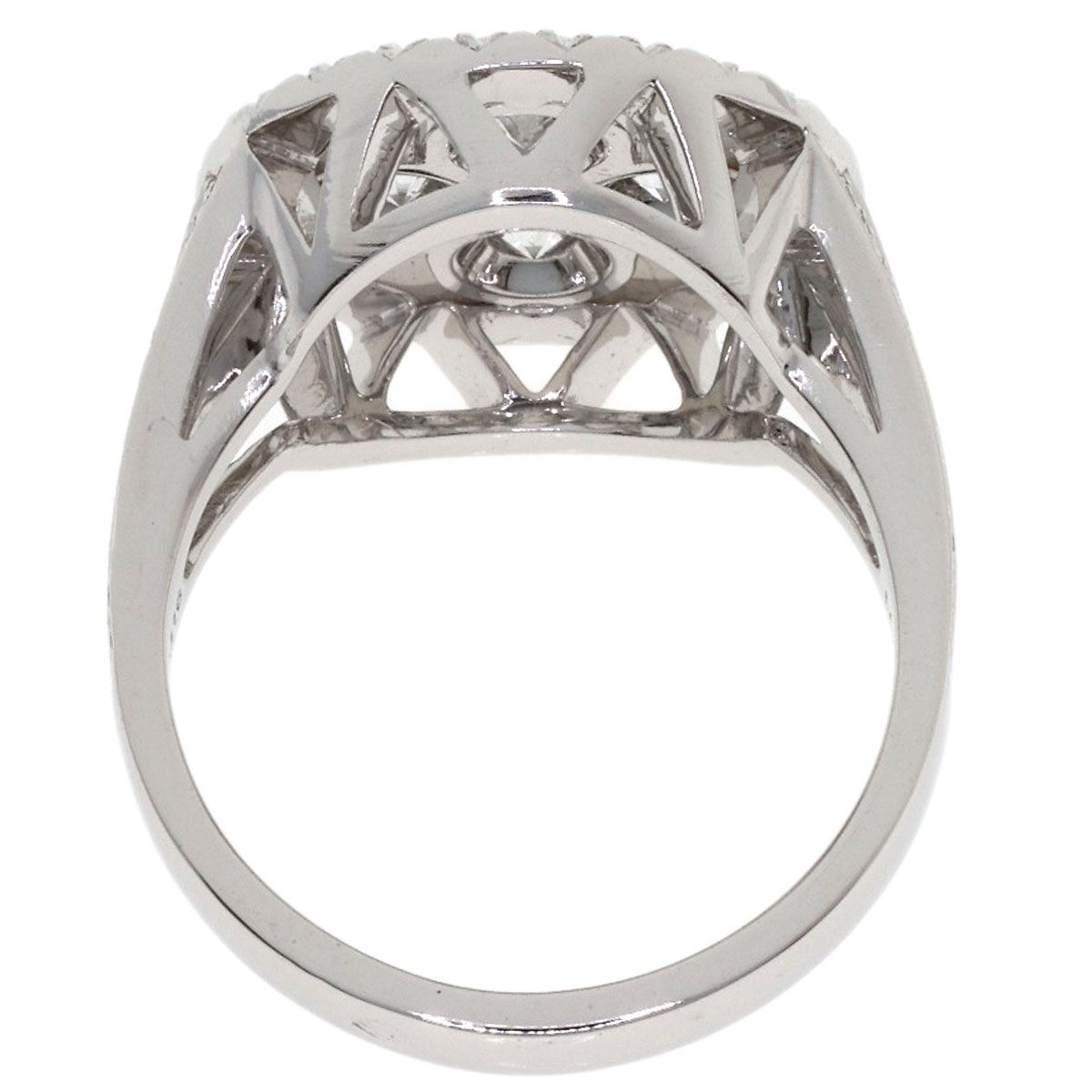 Louis Vuitton Bague Blossom GM Diamond 50 Ring 18K White Gold — view 4