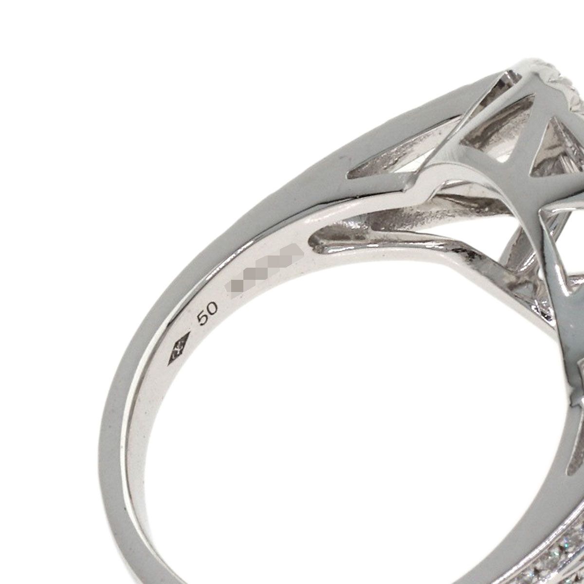 Louis Vuitton Bague Blossom GM Diamond 50 Ring 18K White Gold — view 6