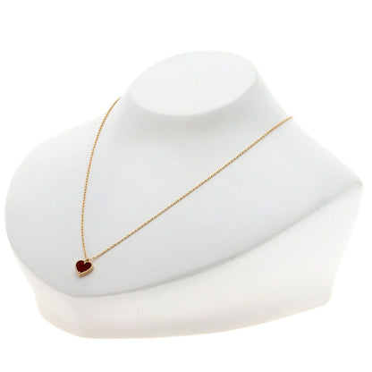 Van Cleef & Arpels Sweet Heart Carnelian Necklace 18K Pink Gold — view 4