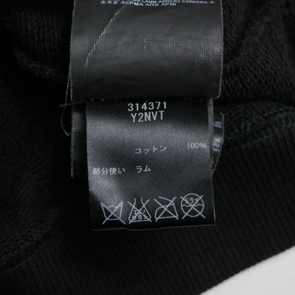 Saint Laurent Paris Top S Lambskin Contrast Sweatshirt Zipper Decoration — view 7
