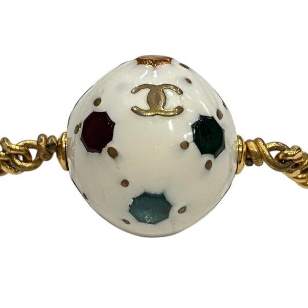 Chanel 98P CC Logo Soccer Ball Bracelet — view 5