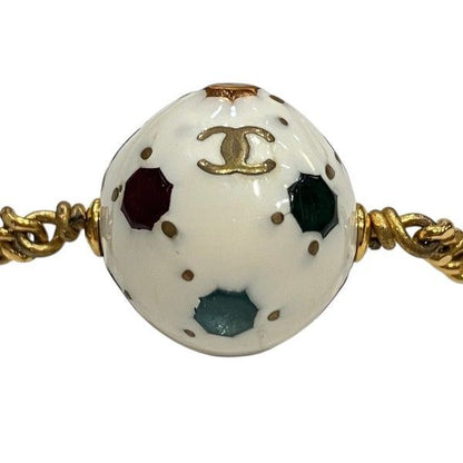 Chanel 98P CC Logo Soccer Ball Bracelet — view 5