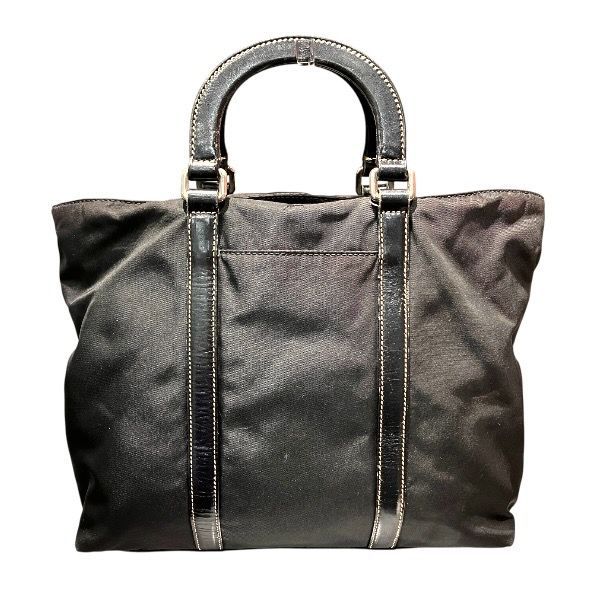 Prada Tessuto Nylon Leather Bag Handbag — view 2