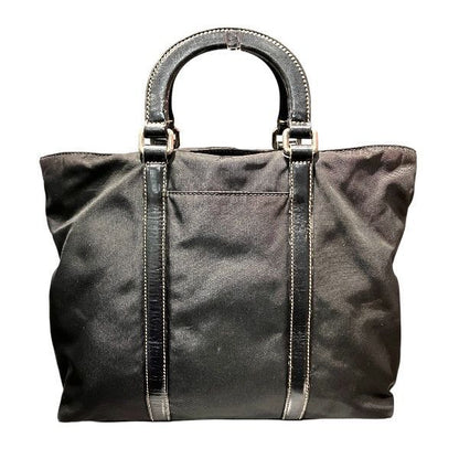 Prada Tessuto Nylon Leather Bag Handbag — view 2