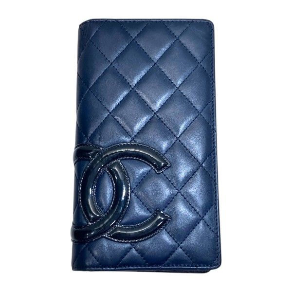 Chanel Cambon Line CC Logo Bifold Wallet