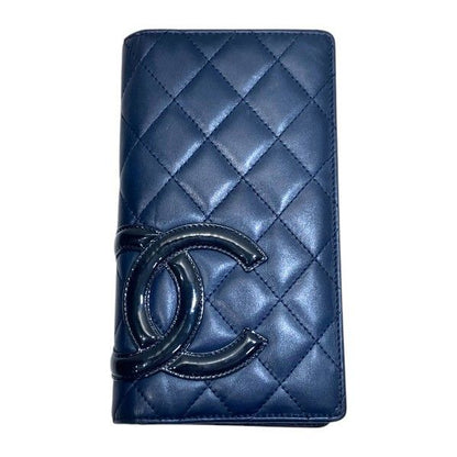 Chanel Cambon Line CC Logo Bifold Wallet