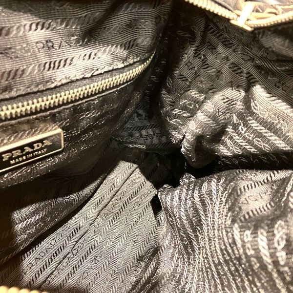 Prada Tessuto Nylon Leather Bag Handbag — view 5