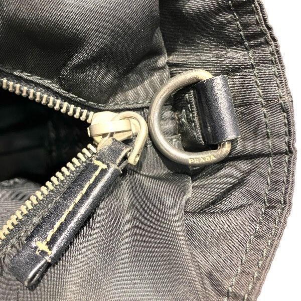 Prada Tessuto Nylon Leather Bag Handbag — view 8