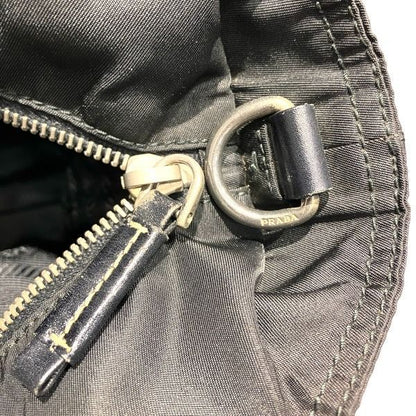 Prada Tessuto Nylon Leather Bag Handbag — view 8