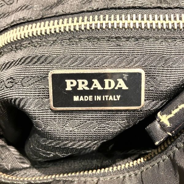 Prada Tessuto Nylon Leather Bag Handbag — view 4