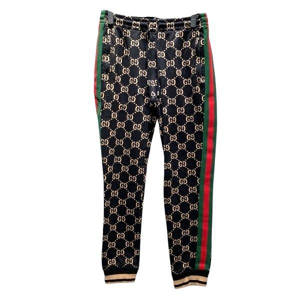 Gucci 100% Cotton M Sherry Line Jumbo GG Jogger Pants