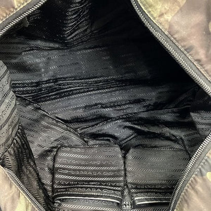 Prada Nylon Camouflage Pattern Tote Shoulder Bag — view 5