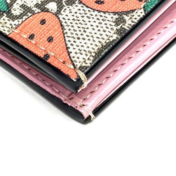 Gucci GG Supreme Strawberry Mini Wallet Bifold — view 6