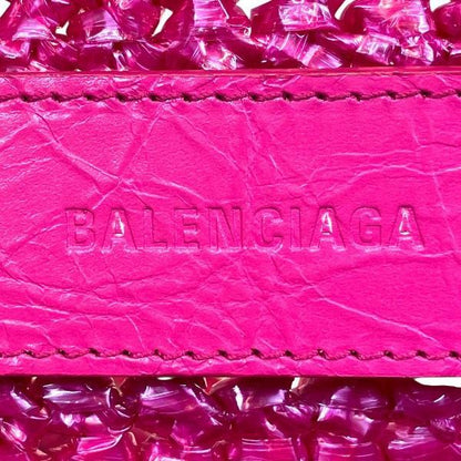 Balenciaga Le Cagole Panier Small Mirror Charm Basket Shoulder Bag — view 4
