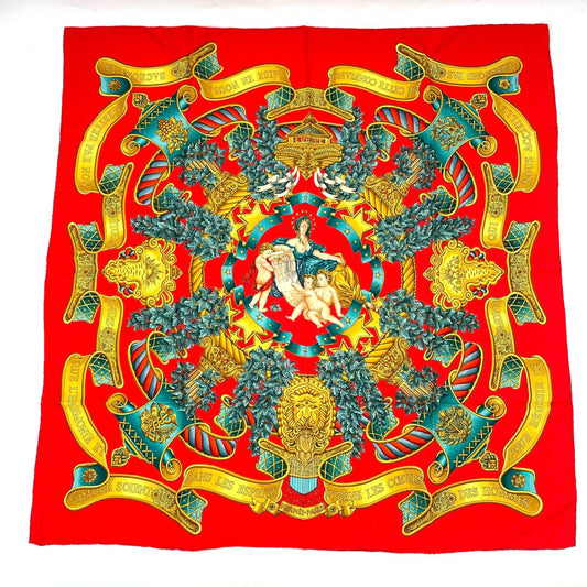Hermes Scarf Carre 90 Silk Europe Goddess Children