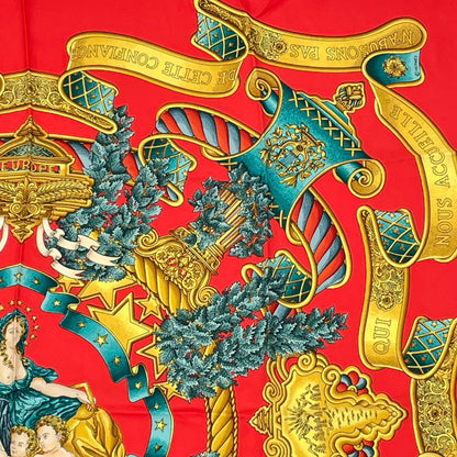 Hermes Scarf Carre 90 Silk Europe Goddess Children — view 3